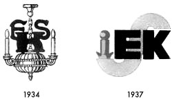 E. Kloepfel und Sohn Logo, Marke 1934 und 1937