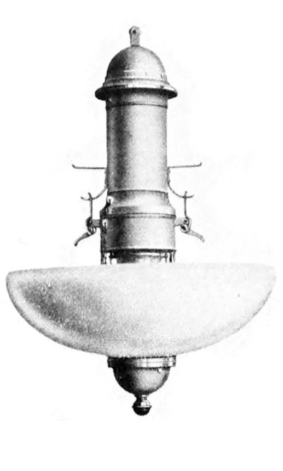 AEG Sparbogenlampe - Entwurf Peter Behrens 1907