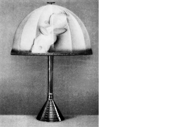 WMF Leuchte von Fritz August Breuhaus de Groot. Artikelnummer 495 vc.