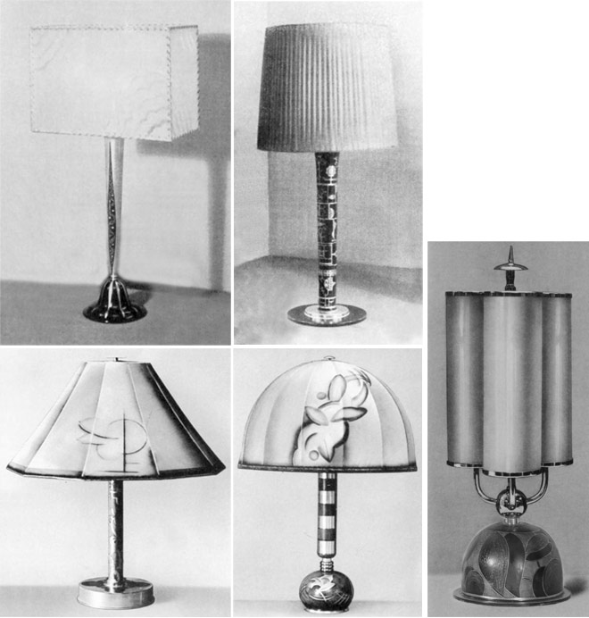 Tischleuchten von Paul Haustein f&uuml;r WMF AG. 1929.