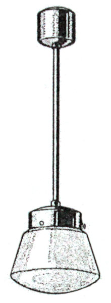 710 Pendelleuchte, Entwurf: H. Bredendieck, 1929