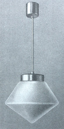 876 Doppelkegelleuchte, Entwurf: H. Bredendieck, 1929/1930