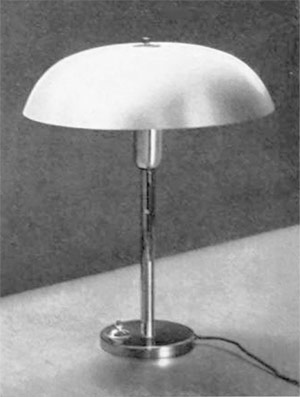 ha-p-er Tischleuchte Nr. 24 von 1934.