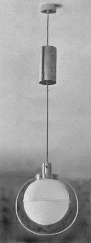 Goldschmidt & Schwabe Pendelleuchte, 1928. Entwurf von Wolfgang T&uuml;mpel.