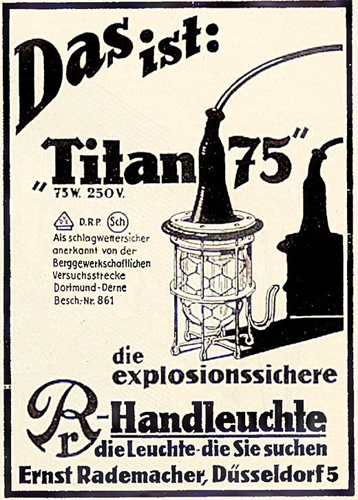 Rademacher Titan 75 Anzeige Erscheinungstermin 1934.