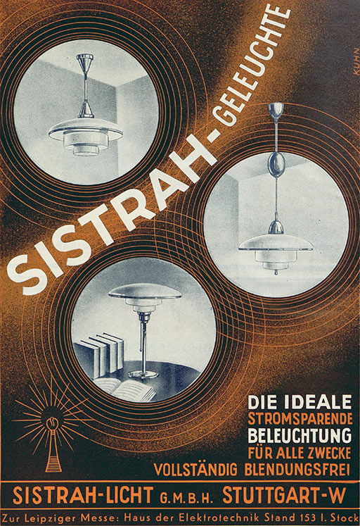 Sistrah Anzeige für Sistrah-Geleuchte
Erscheinungstermin 1935. 