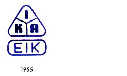 VEB Elektroinstallation Kranichfeld Logo, Marke 1955